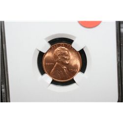 1945 Wheat Back Penny, NGC Graded MS65 RD