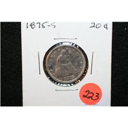 1875-S Seated Liberty Twenty Cent Piece