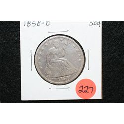 1858-O Seated Liberty Half Dollar