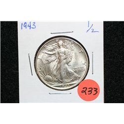 1943 Walking Liberty Half Dollar