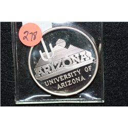 1988 NCAA Final Four University of Arizona Silver Round, .999 Fine 1 Oz.