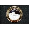 Image 1 : 2007 Slots-of-Fun, Limited Edition Two-Tone $10 Gaming Token, "Burro Nevada Wildlife" .999 Fine