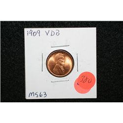 1909 VDB Wheat Back Penny, MS63