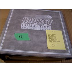 Grey Binder Of Hockey Cards