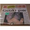 Image 1 : 1 Copy Of "The Edmonton Journal" Announcing Gretzky Trade