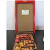 Image 1 : Coca-Cola 13 1/2 X 24" Calendar Frame and 3 Coca-Cola Calendars