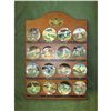 Image 1 : Bradford Editions Legends of Baseball Mini Collector Plates with Display Shelf