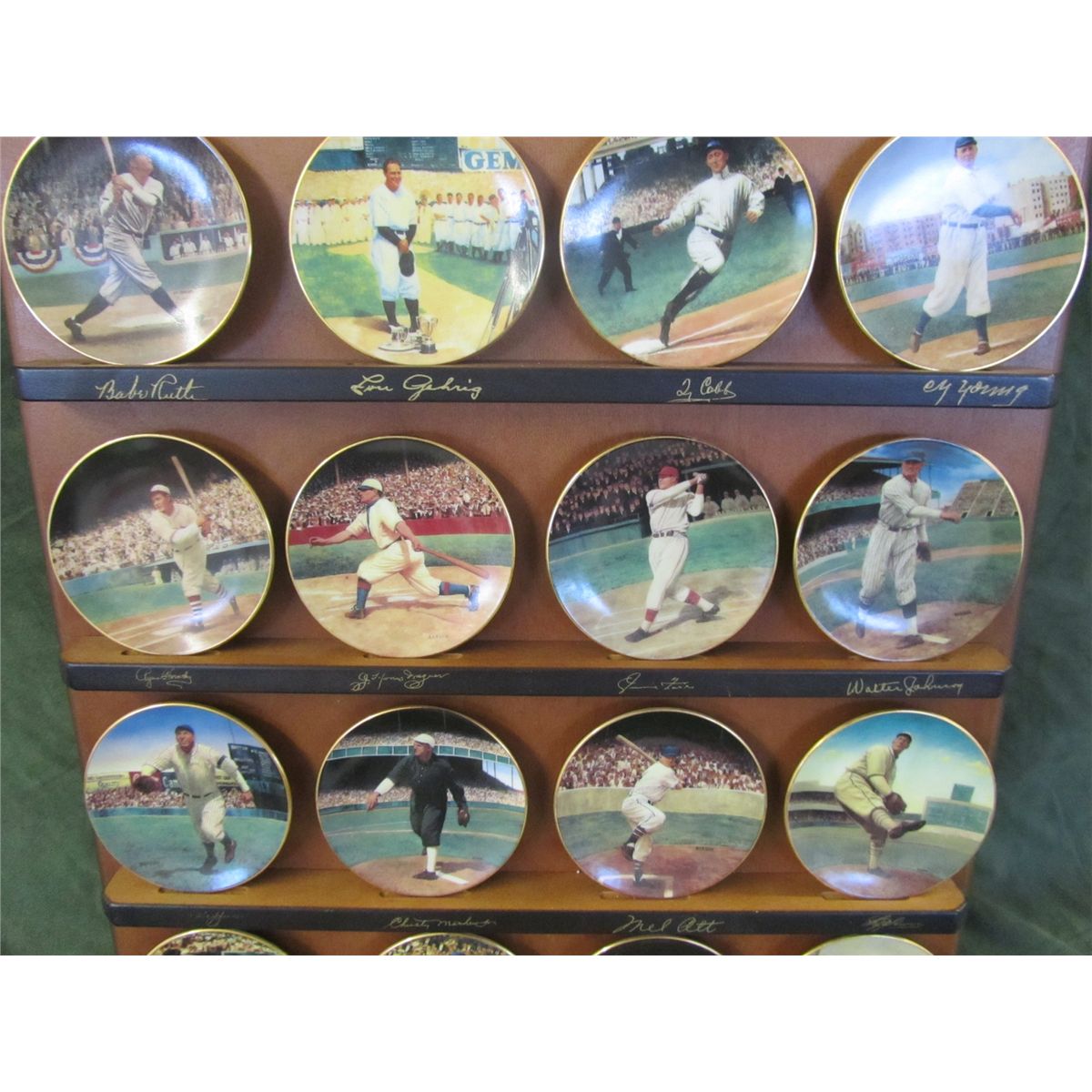 Bradford Editions Legends Of Baseball Mini Collector Plates With Bradford Editions Legends Of Baseball Mini Collector Plates With