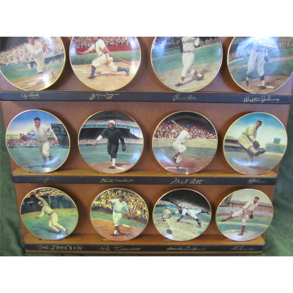 Bradford Editions Legends Of Baseball Mini Collector Plates With Bradford Editions Legends Of Baseball Mini Collector Plates With