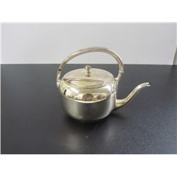 Vintage Silver On Copper Tea Pot