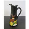 Image 1 : 12 " Pottery Pitcher With a Deer On It.