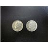 Image 1 : Pair Of Eisenhower Silver Dimes - 1964, and a 1947 Ungraded
