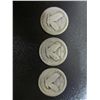 Image 2 : Set Of 3 Standing Liberty Quarters - Raised Date, Dates Not Visible - Ungraded