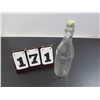 Image 1 : Vintage 12" Glass Bottle With Stopper, Excellent Condition