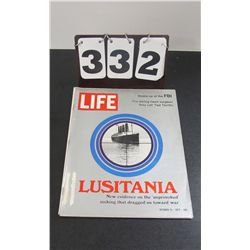 Life Magazine October 13, 1972 - Lusitania, Unprovoked Sinking That Dragged Us Toward War