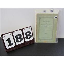 Antique German Medical Journal - 1886 Aphorismen, Dr. TH Billroth