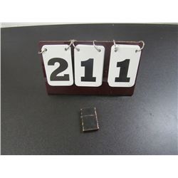 Old Black Painted Brass Cigarette Lighter