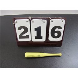 Signature Model, Grand Slam, Heavy Hitter Baseball Bat Cigarette Lighter