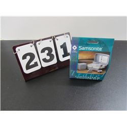 Samsonite Travel Converter & Adaptor Kit - New In Box