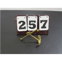 Unique Brass Mini Ship Anchor, Heavy