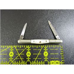 Maine Cutlery Co., Vintage Miniature Pocket Knife, with Cracked Ice Handle, only 2 1/2" When Closed.