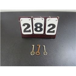 Vintage 1950's German House Keys - Skeleton Keys