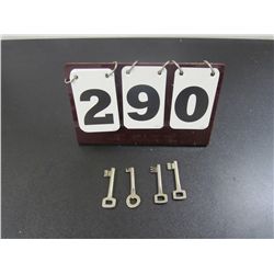 Vintage 1950's German House Keys - Skeleton Keys