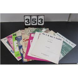 Lot Of 18 Pieces Of Vintage Sheet Music - See Description For Titles