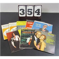 8 - Vintage 45rpm Records in Original Sleeves, Nelson, Eddy, Hugo Winterhalter, Belafonte, Sinatra, 