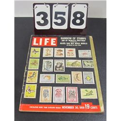 Life November 30, 1959 - Rainbow Of Stamps