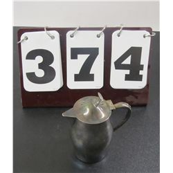 Oneida Silversmiths Creamer With Attached Lid, Silver-plated