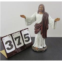 13" Porcelain Jesus Christ Figurine - Very Good Condition