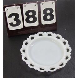 8" Milkglass Decorative Plate