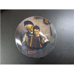 1981 Norman Rockwell, The Music Maker Plate, Fifth Plate In The Heritage Collection, No Coa