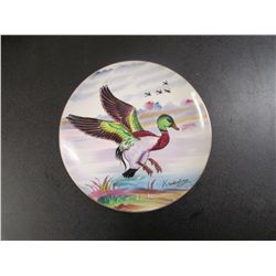 Ucagco, Vintage Mallard Plate, Handpainted by K. Nakasima