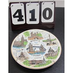 8" London Souvenir Plate With Hanger