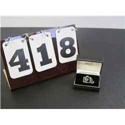 Sterling Silver, Mens App. Size 10 Semper Fi, USMC Ring With Eagle Head, Very Heavy