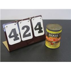 Vinatge Dixie Brand Pine Tar, 1 Pint Still Full And Sealed, Paper Label In Very Good Condition