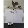 Image 1 : Steel Chicken Weather Vane, Rusted, Rustic look, Great For a Cabin