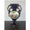 Image 1 : Fragonard Hand Painted Victorian Vase - 12"