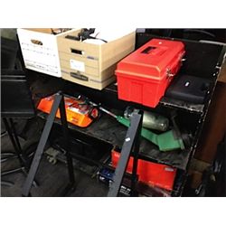 RACK WITH TOOLS & MISC CONTENTS