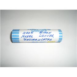 Roll of 2005-D BISON Nickels *UNC GRADE ROLL*!!