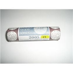 MINT Roll of 2005-P WESTWARD JOURNEY Nickels *UNC GRADE IN ORIGINAL MINT ROLL*!!