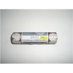 MINT Roll of 2005-P WESTWARD JOURNEY Nickels *UNC GRADE IN ORIGINAL MINT ROLL*!!