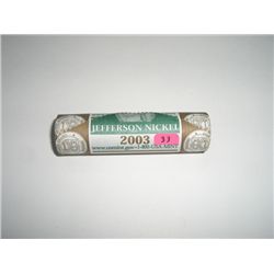 MINT Roll of 2003-P WESTWARD JOURNEY Nickels *UNC GRADE IN ORIGINAL MINT ROLL*!!