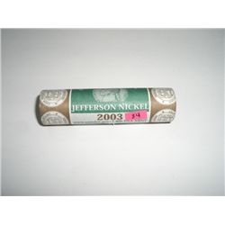 MINT Roll of 2003-P WESTWARD JOURNEY Nickels *UNC GRADE IN ORIGINAL MINT ROLL*!!