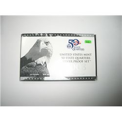2008-S U.S. SILVER 50 STATE QUARTERS SILVER PROOF SET *5 PIECE SET* in Original Mint Package!!