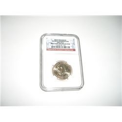 2007-D $1 First President "GEORGE WASHINGTON" *CERTIFIED BY NGC BRILLIANT UNCIRCULATED*!!