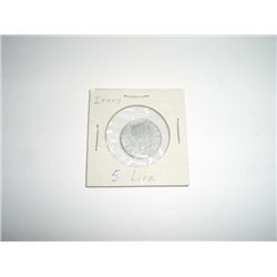 1953 Italy 5 Lira Coin!!
