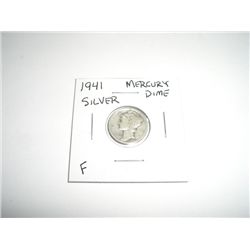 1941 Mercury SILVER Dime *FINE GRADE - NICE COIN*!!